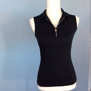 DAILY SPORT Sleeveless Polo Top